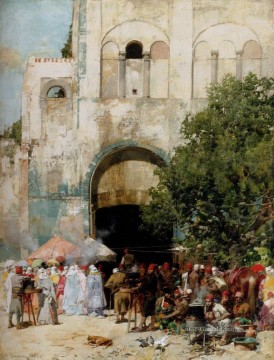  araber - Markttag Constantinople Araber Alberto Pasini